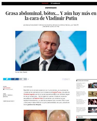 Dr. Macía da su visión en Vanitatis sobre cirugías de Putin